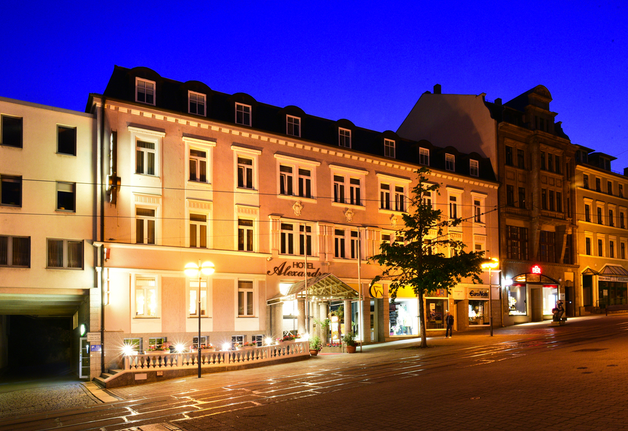 Außenansicht des Hotel Alexandra in Plauen