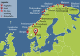 MS Nordnorge - Ihre Reiseroute