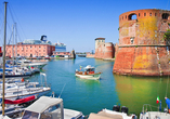 Besuchen Sie das historische Livorno an der Westküste der Toskana.