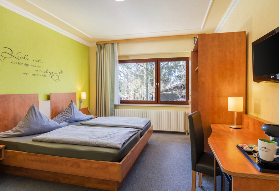 Beispiel eines Doppelzimmers Standard im Heidehotel Bockelmann