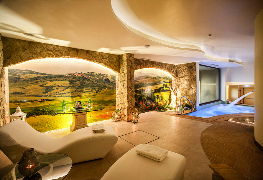Hotel Abbazia Collemedio Resort & Spa in Collazzone, Italien, Wellnessbereich
