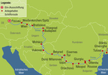 Ihre Reiseroute an Bord von MS VistaFidelio