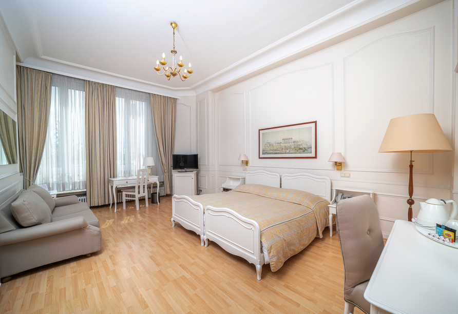 Beispiel eines Doppelzimmers Deluxe im Grand Hotel Cravat