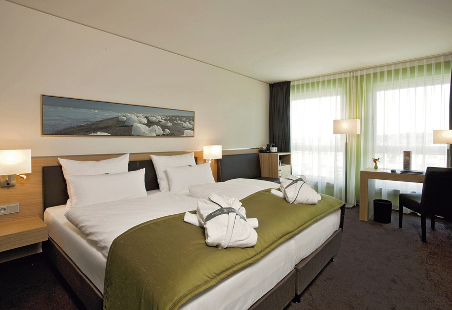 Beispiel eines Doppelzimmers im ATLANTIC Hotel Kiel