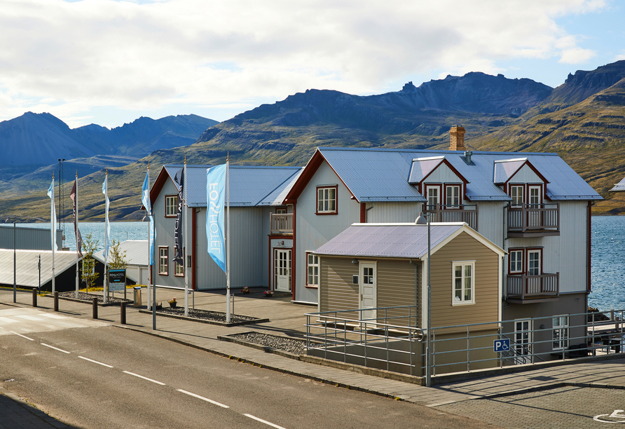 Außenansicht des Beispielhotels Fosshotel Eastfjords