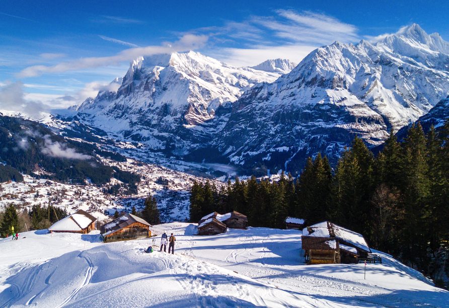 Auch im Winter erwartet Sie Grindelwald mit zahlreichen Unternehmungsmöglichkeiten.