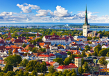 Panoramablick auf Tallinn in Estland