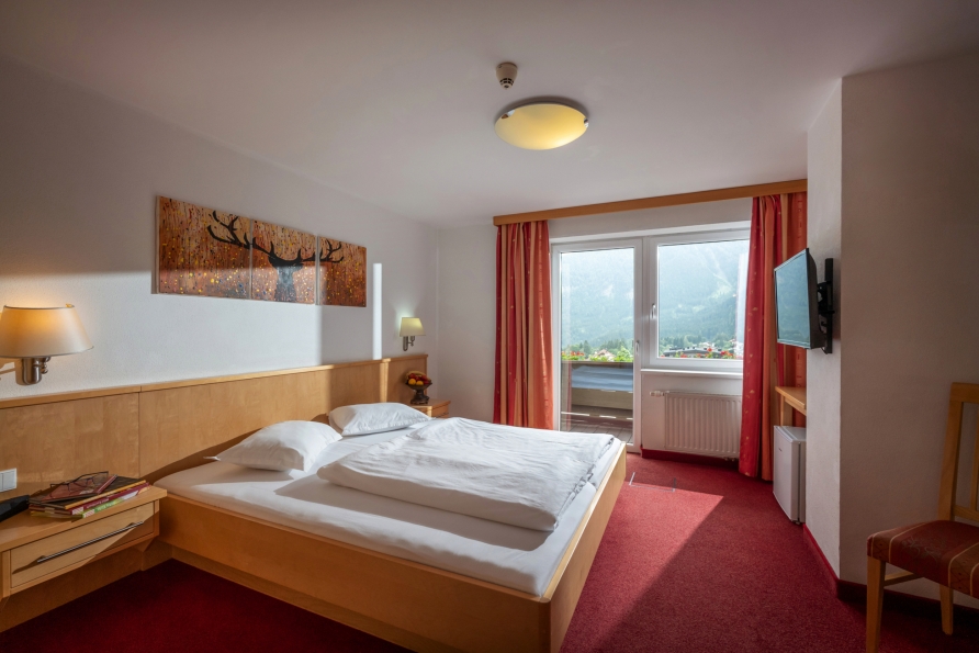 Beispiel eines Doppelzimmers im Alpenhotel Edelweiss
