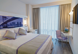 Beispiel eines Doppelzimmers mit Kingsize-Bett im Hotel Riu Plaza New York Times Square