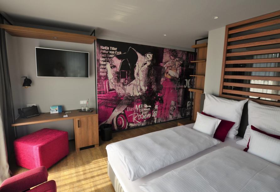 Beispiel eines Doppelzimmers Komfort im Boutique Hotel Moselgarten