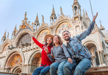 In Venedig haben Sie freie Zeit, die Sie in vollen Zügen genießen können.