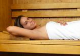 Im Wellnessbereich finden Sie verschiedene Saunen zum Entspannen und Abschalten.