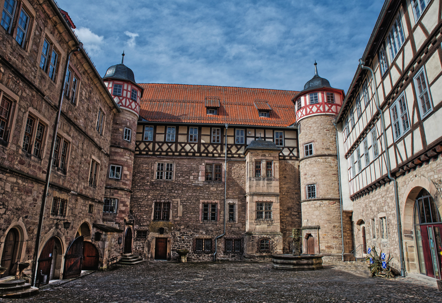 Unternehmen Sie einen Ausflug zum Schloss Bertholdsburg in Schleusingen.