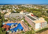 Luftansicht des Hotels Baia Grande