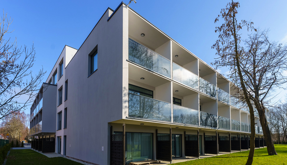 Außenansicht des Solny Resort in Kolberg