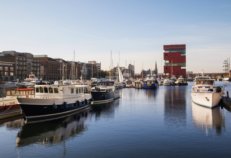 Der Alte Hafen auf dem Eilandje in Antwerpen 