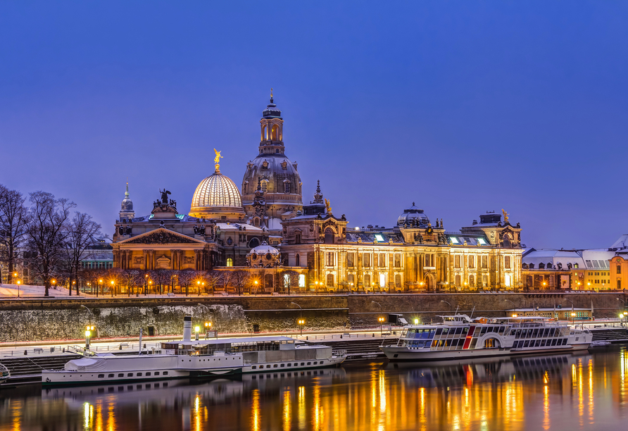 Dresden ist ein ausgezeichnetes Reiseziel im Winter. 