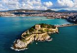 Der Hafen von Kuşadası in der Türkei