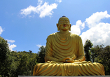 In Dhulikhel können Sie die goldene Buddha-Statue bewundern.