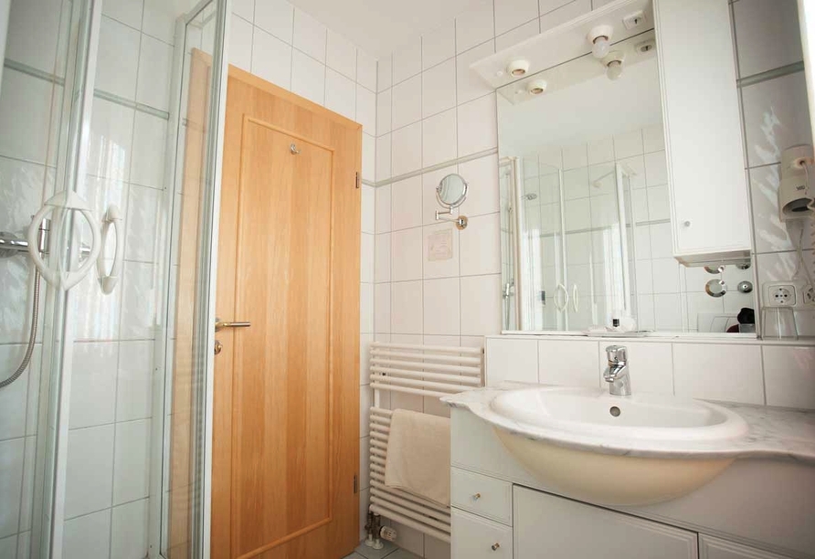 Beispiel Badezimmer im DEVA Hotel Beim Egger