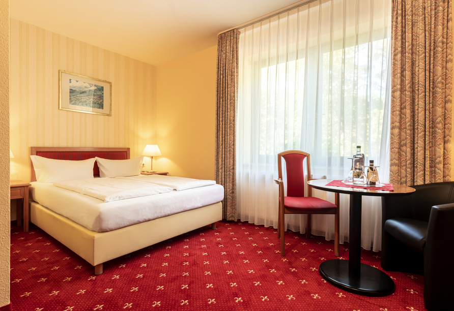 Beispiel eines Doppelzimmers im Aktiv & Vital Hotel Thüringen