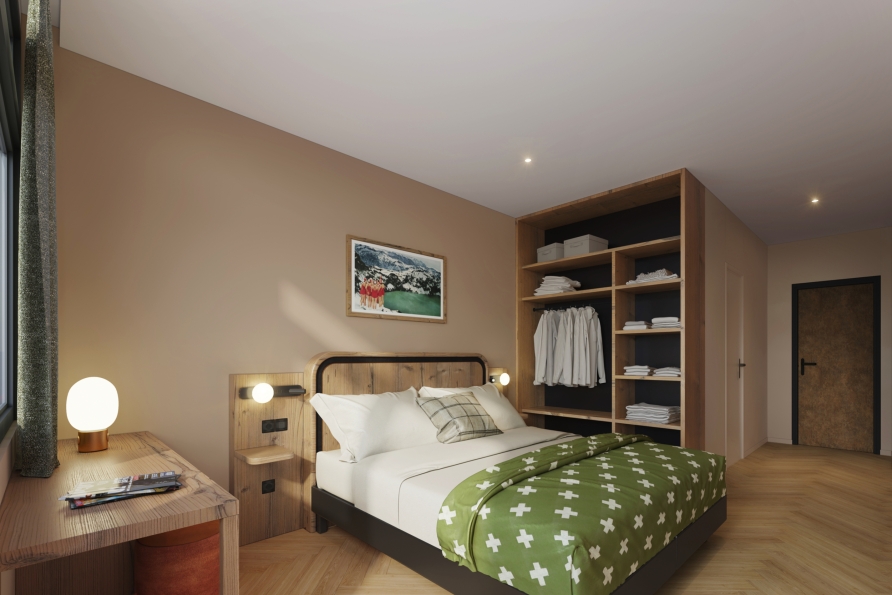 Beispiel für ein Doppelzimmer Comfy Double mit Bergblick