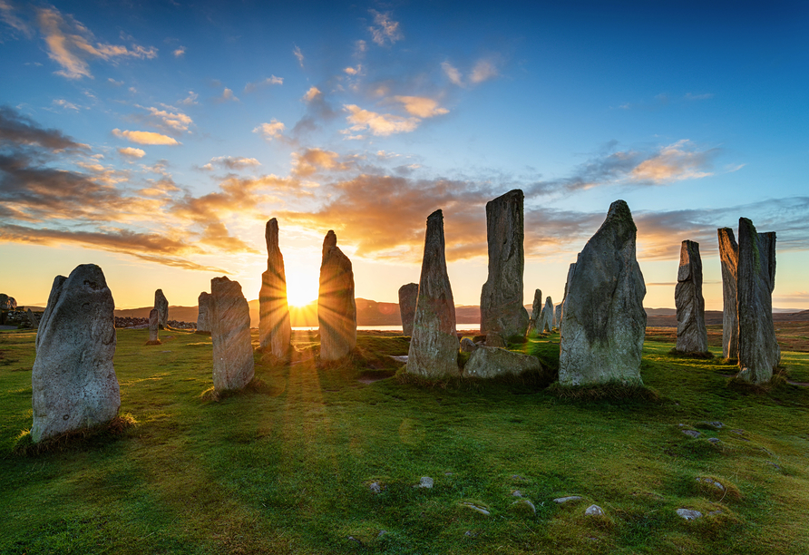 Die Callanish-Steinkreise auf Stornoway zählen zu den bedeutendsten prähistorischen Monumenten Großbritanniens.