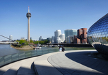 Der Medienhafen in Düsseldorf ist zu einem Lifestyle-Viertel und Architektur-Highlight geworden. 