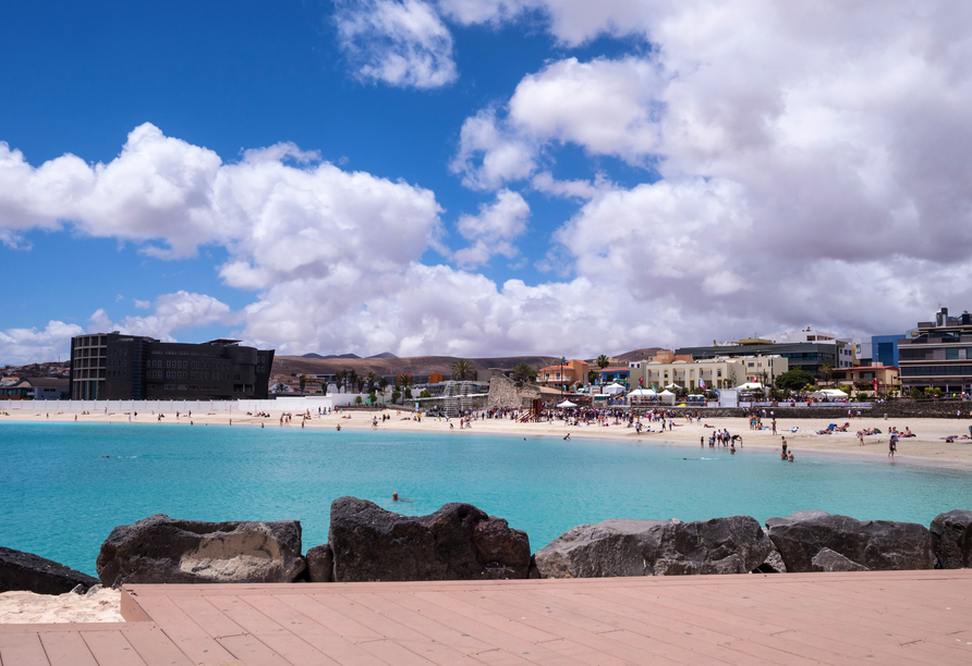 Der Strand von Puerto del Rosario auf Fuerteventura