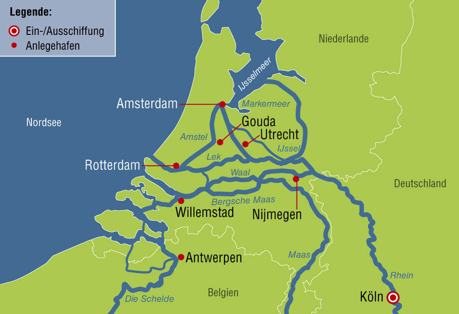 Ihre Reiseroute