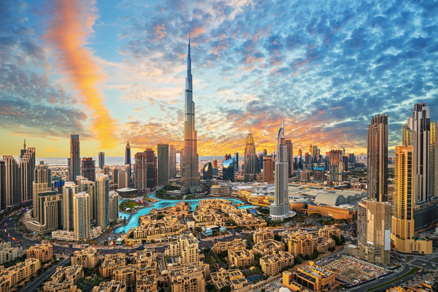 Die Skyline von Dubai ist eine der imposantesten Skylines der Welt.