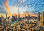 Die Skyline von Dubai ist eine der imposantesten Skylines der Welt.