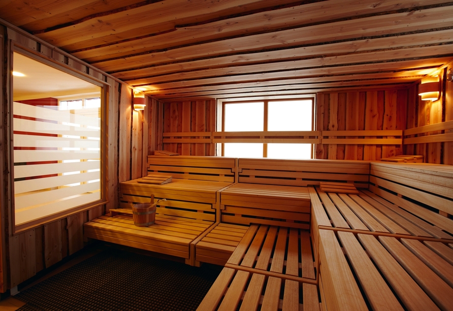 Entspannen Sie in der Sauna des Vulkaneifel Spa.