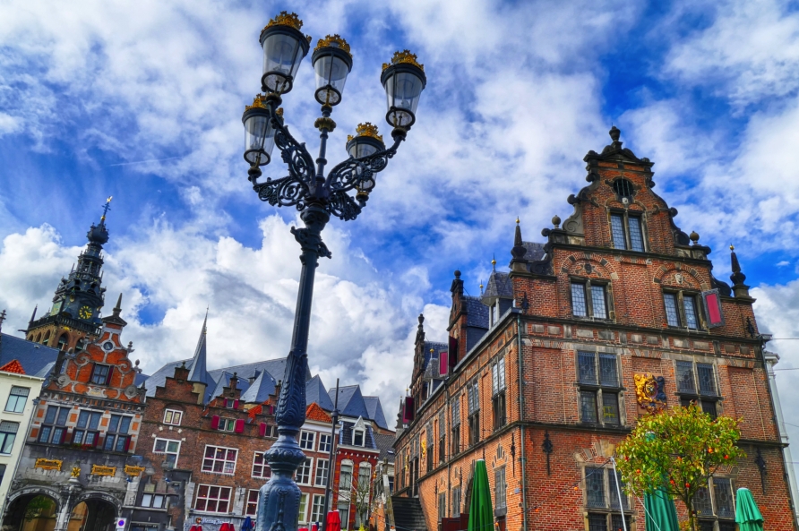 Das historische Zentrum von Nijmegen in den Niederlanden.