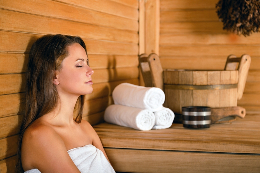 Entspannen Sie in der Sauna des Hotels.