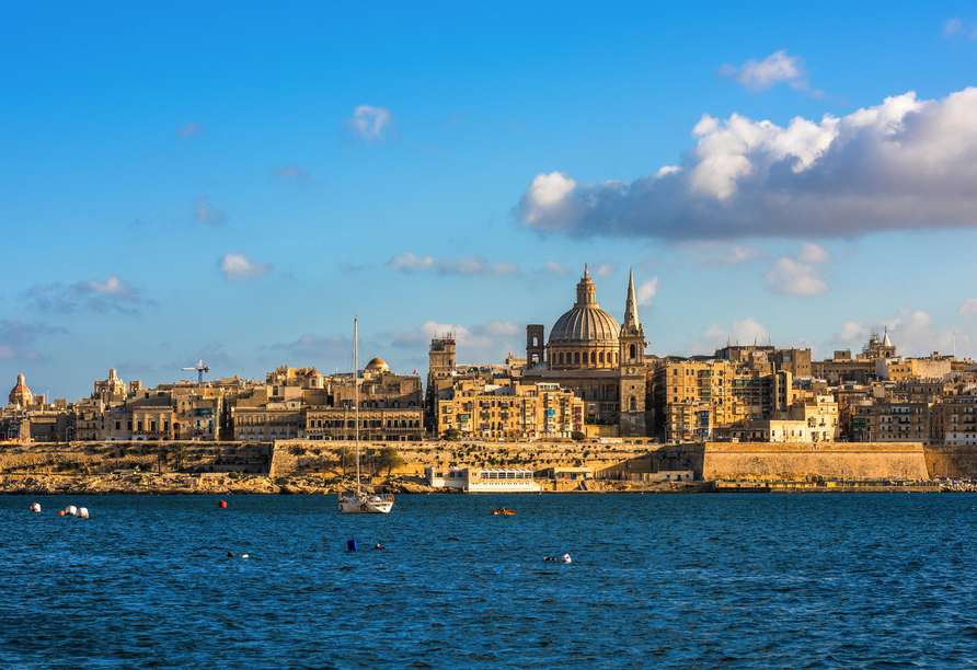 In Valletta, der Hauptstadt Maltas, endet Ihre Kreuzfahrt.