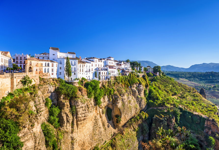 Ronda liegt eindrucksvoll 723 m über dem Meeresspiegel.
