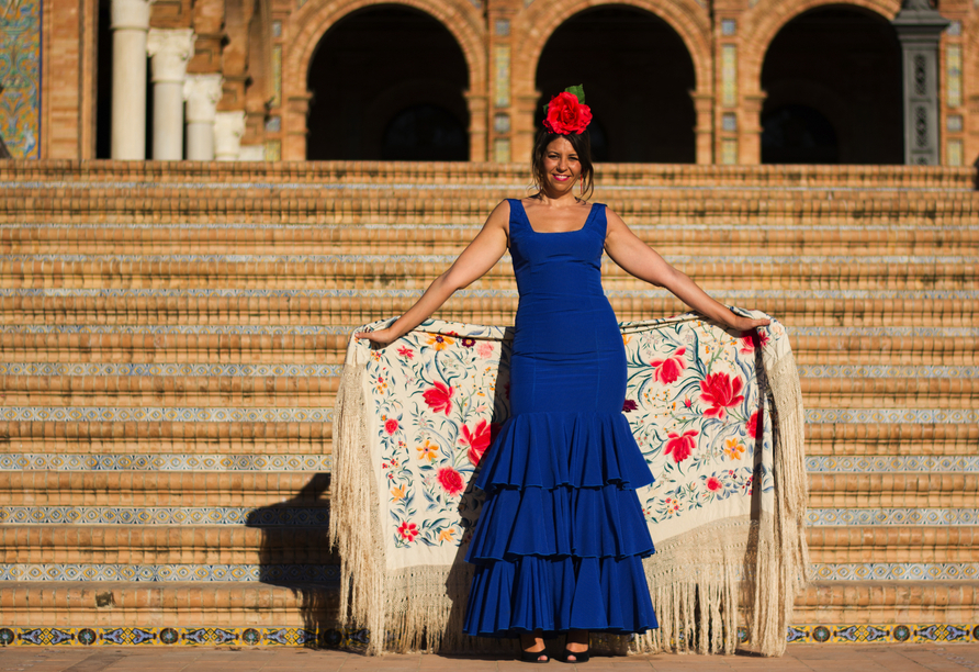 Lassen Sie sich bei bunten, traditionellen Flamenco-Shows von der spanischen Kultur begeistern.