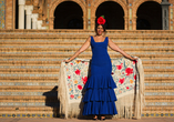 Lassen Sie sich bei bunten, traditionellen Flamenco-Shows von der spanischen Kultur begeistern.