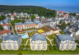 Das Hotel aus der Vogelperspektive