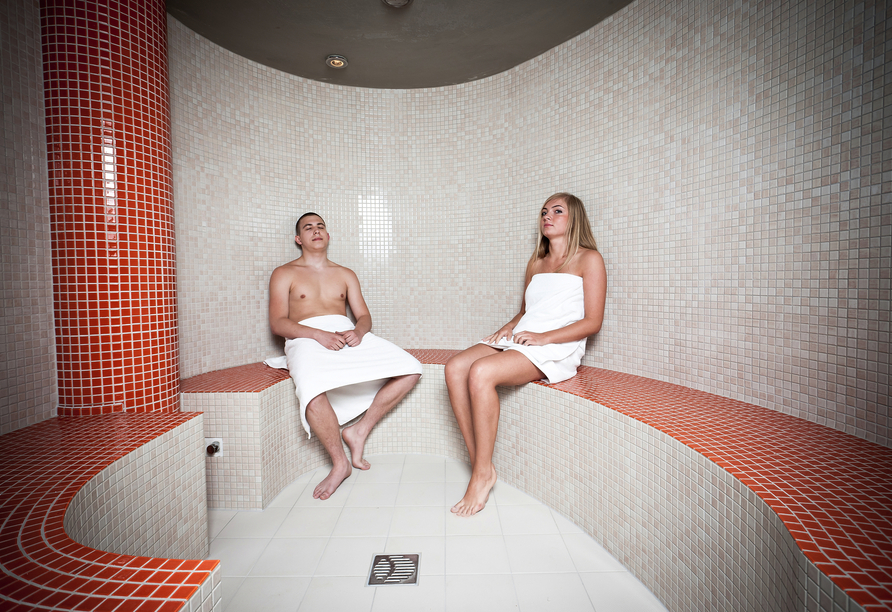 Lassen Sie Ihre Seele baumeln und entspannen Sie sich in der Sauna.
