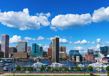 Freuen Sie sich auf einen Besuch in der historischen Hafenstadt Baltimore – dem Geburtsort der US-amerikanischen Nationalhymne.