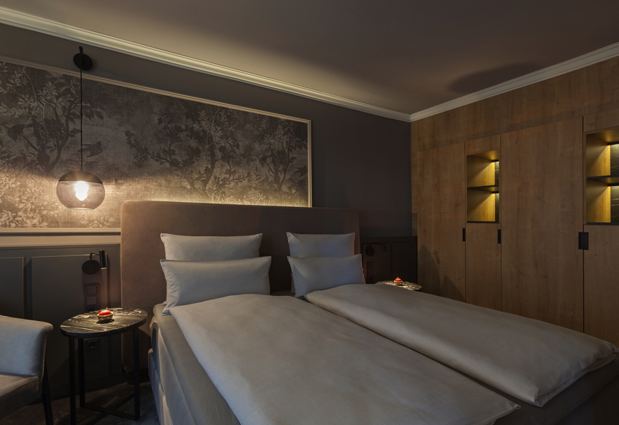 Beispiel eines Doppelzimmers Komfort im Erika Boutiquehotel Kitzbühel