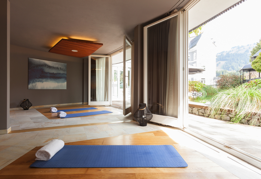 Das Hotel bietet ein Aktiv- und Sportprogramm unter anderem mit Yoga und Pilates an.