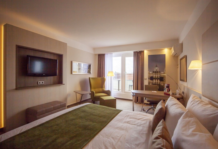 Hotel DoubleTree by Hilton Hannover Schweizerhof, Beispiel eines Doppelzimmers