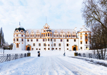 Das winterliche Schloss Celle begeistert mit seinem historischen Charme.