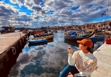 Freuen Sie sich auf den hübschen Hafen Marsaxlokk.