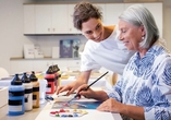 An Bord werden Kreativ-Workshops angeboten.