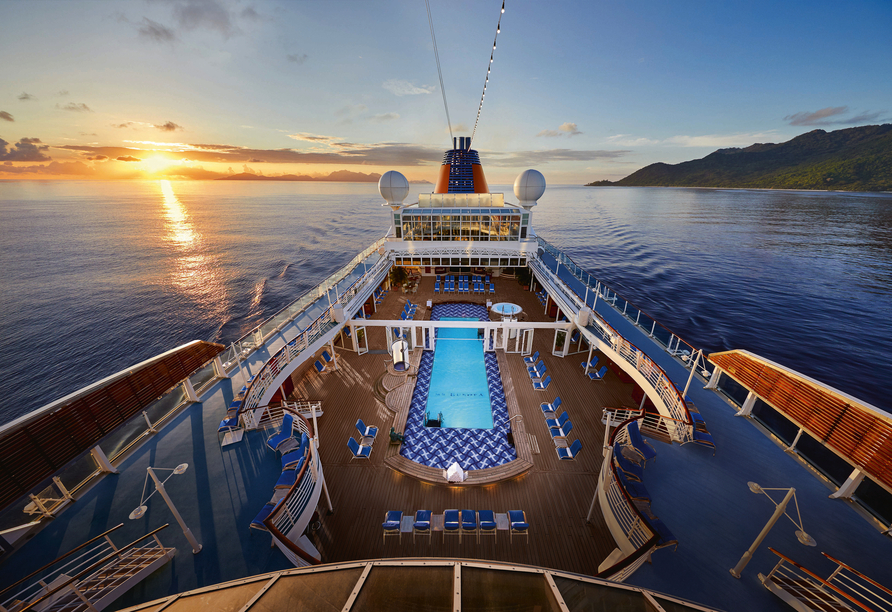 Freuen Sie sich auf die Fahrt mit Ihrem Schiff MS Europa.