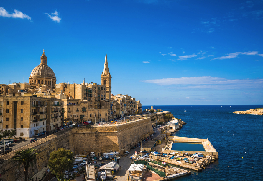 Freuen Sie sich auf die traumhaft schöne Kulturhauptstadt Europas – Maltas Hauptstadt Valletta. 